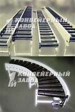 Система рольгангов для перемещения коробок Система рольгангов для перемещения коробок