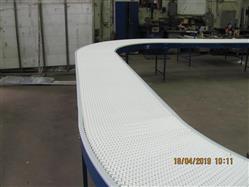 Поворотный конвейер с модульной лентой Поворотный конвейер с модульной лентой